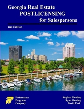 Georgia Real Estate Postlicensing for Salespersons : Second Edition
