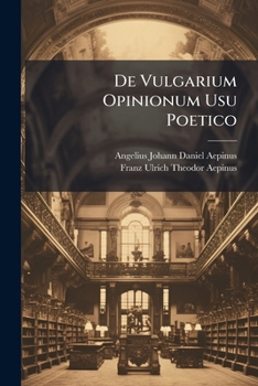 Paperback De Vulgarium Opinionum Usu Poetico Book