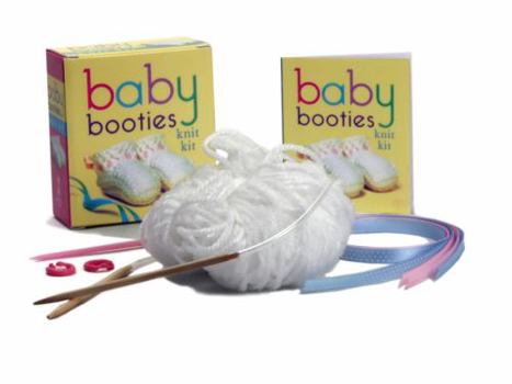 Paperback Baby Booties Knit Kit [With Knitting Needles, Stitch Markers, Yarn and Paperback Book and Ribbon] Book