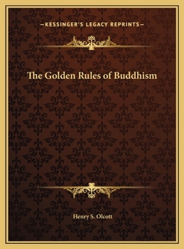Hardcover The Golden Rules of Buddhism Book