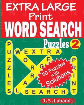 Paperback EXTRA LARGE Print WORD SEARCH Puzzles [Large Print] Book