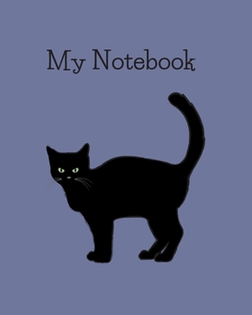 Paperback My Notebook: A blank lined journal for kids cat theme Book