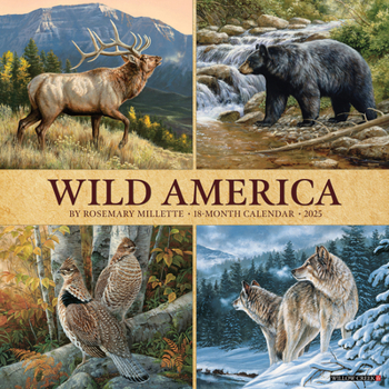 Spiral-bound Wild America 2026 12 X 12 Wall Calendar Book