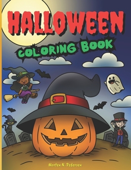 Paperback Halloween Coloring Book: For kids Book