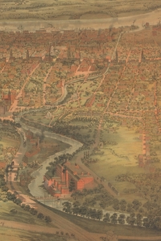 1864 Map of the City of Hartford, Connecticut - A Poetose Notebook / Journal / Diary (50 pages/25 sheets)