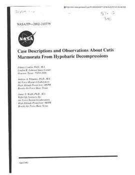 Paperback Case Descriptions and Observations about Cutis Marmorata from Hypobaric Decompressions Book