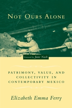 Paperback Not Ours Alone: Patrimony, Value, and Collectivity in Contemporary Mexico Book