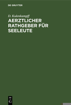 Hardcover Aerztlicher Rathgeber Für Seeleute [German] Book