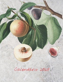 Calendario 2020: Mensile 2020 Calendario frutta illustrato con grandi immagini e date del calendario, spazi per registrare entrate, uscite, spese, date importanti, obiettivi, traguardi, realizzazioni 