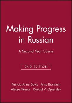 Paperback Making Progress in Russian, Workbook: A Second Year Course Book