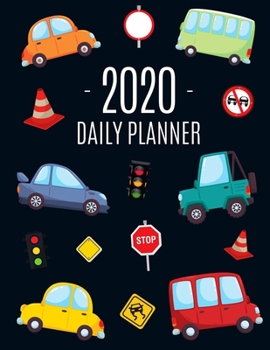 Paperback Cars Planner 2020: Stylish Monthly Agenda: January - December Calendar For All Your Weekly Meetings, Appointments, Office & School Work C Book