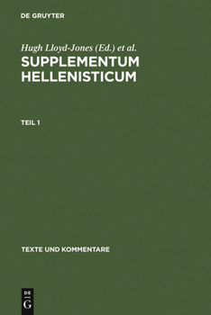 Hardcover Supplementum Hellenisticum [Greek, Ancient (To 1453)] Book