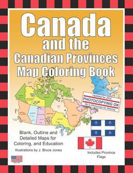 Paperback Canada and the Canadian Provinces Map Coloring Book