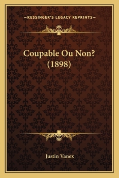 Paperback Coupable Ou Non? (1898) [French] Book