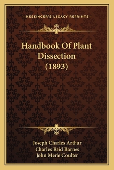 Paperback Handbook Of Plant Dissection (1893) Book
