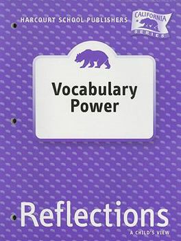 Paperback Harcourt School Publishers Reflections: Vocabulary Power Grade 1 Book
