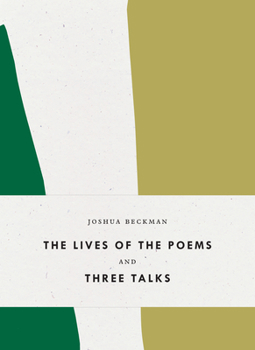 Paperback The Lives of the Poems and Three Talks Book