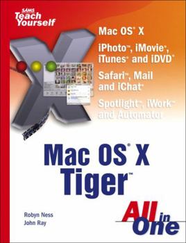 Paperback Sams Teach Yourself Mac OS X Tiger All in One Book