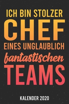 Paperback Kalender 2020: Chef A5 Kalender Planer f?r ein erfolgreiches Jahr - 110 Seiten [German] Book