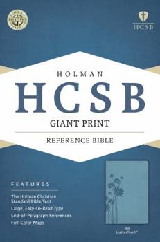 Imitation Leather Giant Print Reference Bible-HCSB [Large Print] Book