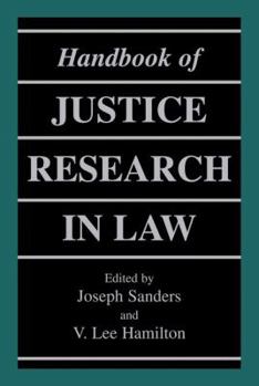 Paperback Handbook of Justice Research in Law Book