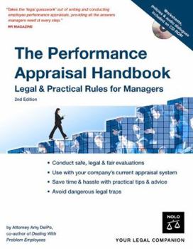 Paperback The Performance Appraisal Handbook: Legal & Practical Rules for Managers [With CDROM] Book
