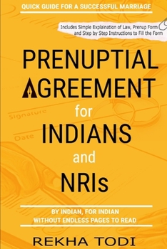 Paperback Prenuptial Agreement for Indian and NRI: A Complete Guide Book
