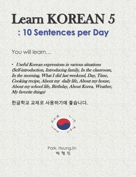 Paperback Learn Korean 5: 10 Sentences per Day Book