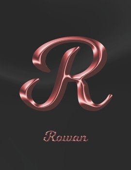 Rowan: 1 Year Weekly Planner with Note Pages (12 Months) | Black Marble Rose Gold Pink Effect Letter R | 2020 - 2021 | Week Planning | Monthly ... | Plan Each Day, Set Goals & Get Stuff Done