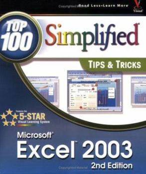 Paperback Microsoft Excell 2003 Top 100: Tips & Tricks Book