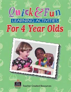 Paperback Quick & Fun Learning Activities for 4 Year Olds Book