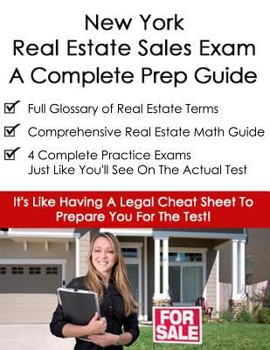 Paperback New York Real Estate Exam A Complete Prep Guide: Principles, Concepts And 400 Practice Questions Book