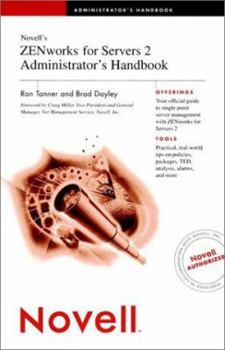 Paperback Novell's ZENworks for Servers 2 Administrator's Handbook Book