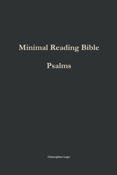 Paperback Minimal Reading Bible: Psalms Book