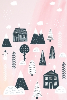 Notebook: 150 Thin-Lined Pages, Great for Students, Teachers, Professors, Dreamers, and Anyone Who Writes, Winter in the Nordic Swedish Village Cover