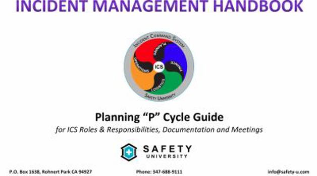 Spiral-bound Incident Management Handbook - Planning P Cycle Guide Book