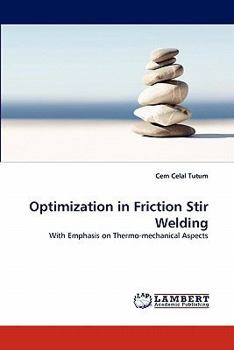 Paperback Optimization in Friction Stir Welding Book