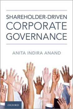 Hardcover Shareholder-Driven Corporate Governance Book