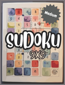 Paperback Sudoku: 50 Medium 9x9 Sudoku Games with The Solutions Book