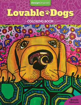 Paperback Lovable Dogs Coloring Book