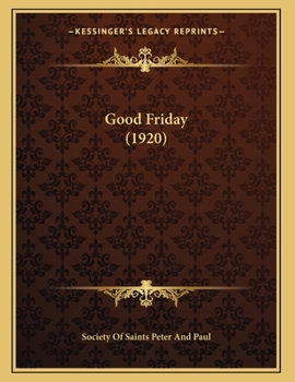 Paperback Good Friday (1920) Book