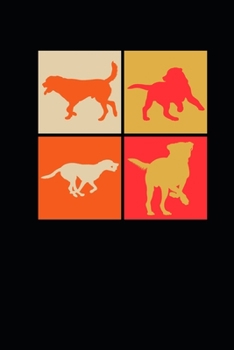 Paperback Labrador Retro Colors: Labrador Retrievers Notebook, Graph Paper (6" x 9" - 120 pages) Animal Themed Notebook for Daily Journal, Diary, and G Book