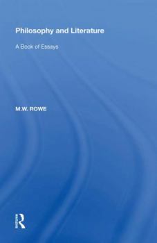 Hardcover Philosophy and Literature: A Book of Essays Book