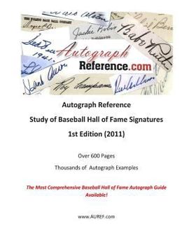 Paperback Autograph Reference.com Study of Baseball Hall of Fame Signatures Book