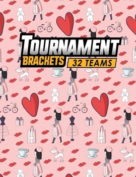 Paperback Tournament Brackets - 32 Teams Book