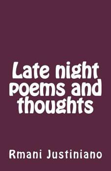 Paperback Late night thoughts and poems Book