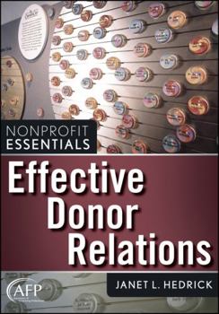 Paperback Nonprofit Essentials Effective Donor Relations Book