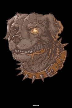 Notebook: Horror Zombie Dog Journal Halloween Pet Composition Book Dog Owner Gift