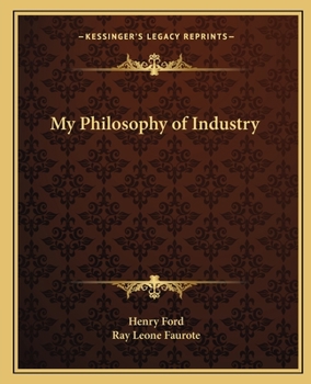 Paperback My Philosophy of Industry Book