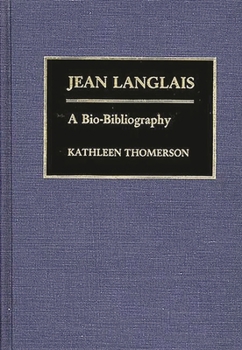Hardcover Jean Langlais: A Bio-Bibliography Book